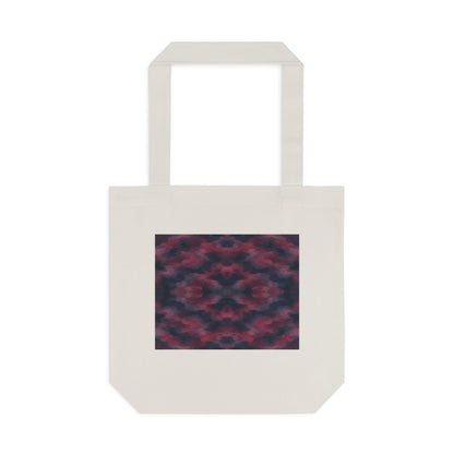 Tote bag Invisombre, motif bordeaux et violet sombre – Mura Défense