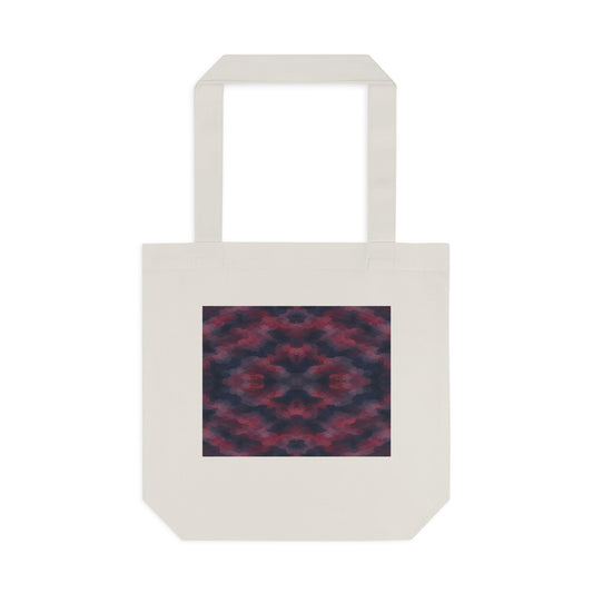 Tote bag Invisombre, motif bordeaux et violet sombre – Mura Défense